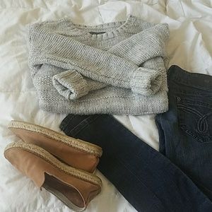 American Eagle Light Grey Sweater